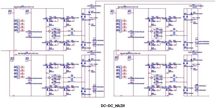 직렬 4단 DC/DC Converter Main 회로도