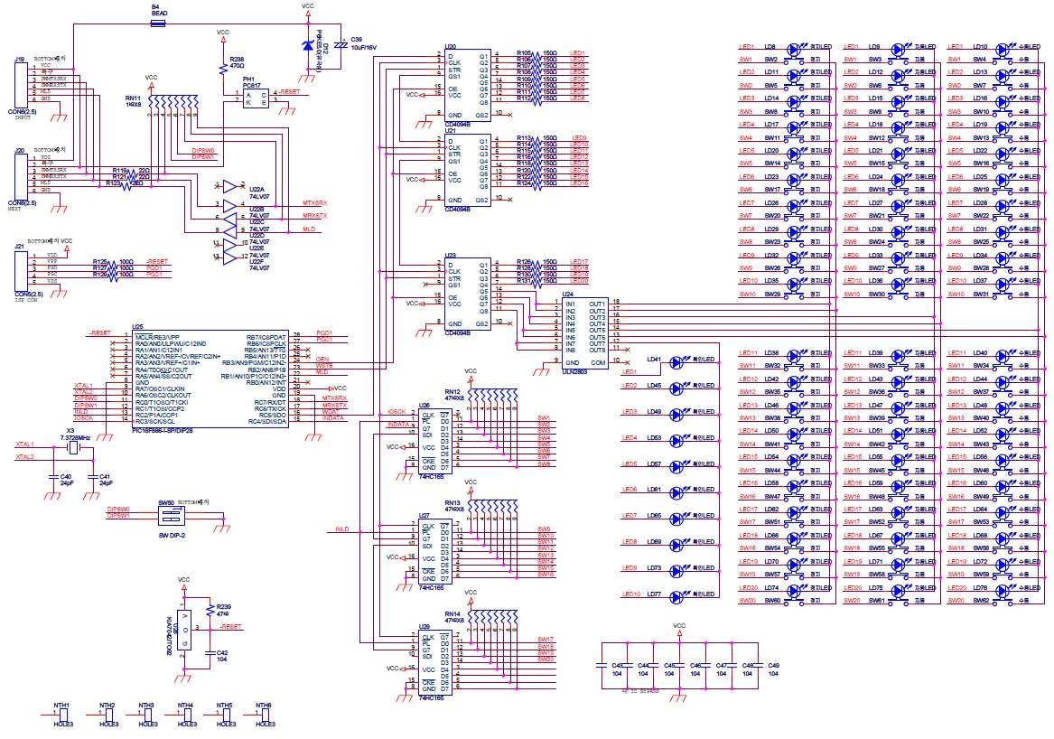 그림 3.38 스위치모듈 회로도