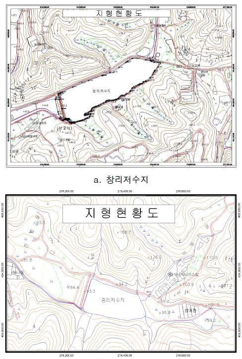 그림 6.29 지형현황도