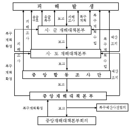 그림 2.20 국가재해대응 추진체계