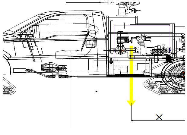 그림 2.6 F-350 하중분포에 따른 물탱크 위치 선정