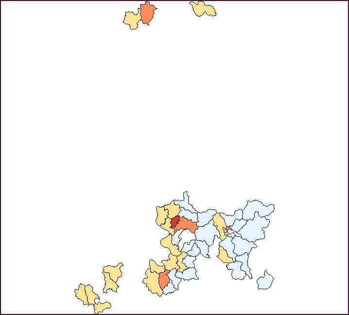 Percentile Plot : Raw Rate of Infection rate