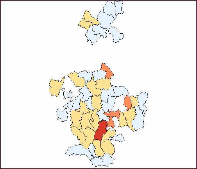 Percentile Plot : Raw Rate of Infection rate