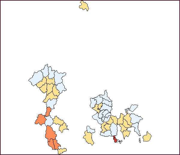 Percentile Plot : Raw Rate of Infection rate