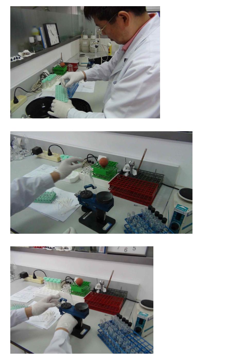 HDLC and HDLC separation with tube slicer after ultracentrifugation in Beijing CRMLN laboratory