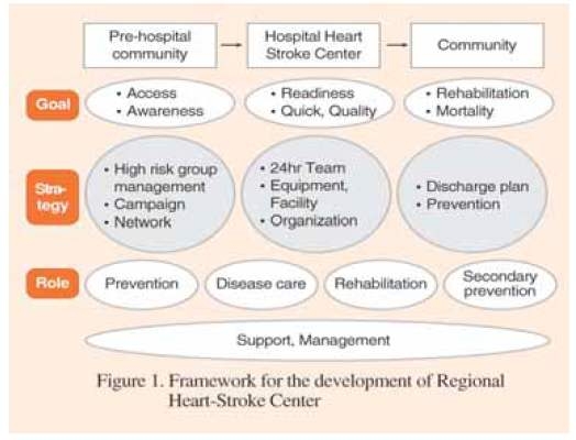 (Figure 3) Framework for the development of Regional Heart-Storke Center
