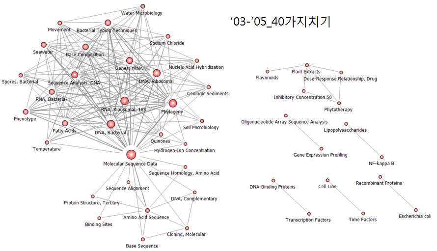 생명공학연구원 연구주제 네트워크_‘03-’05_40 가지치기