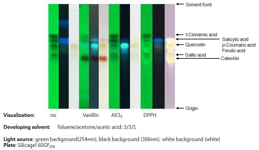 TLC Separation of phenolic compounds 1