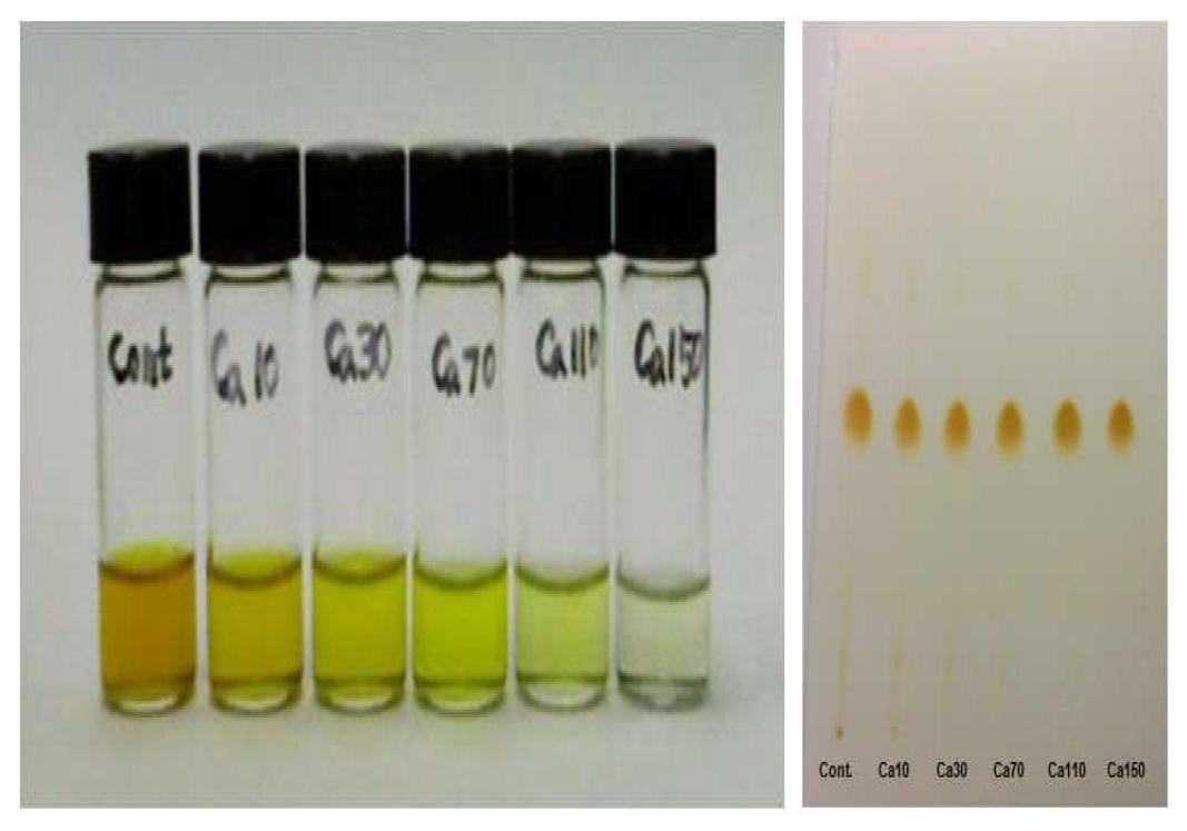 Bleaching of hexane solution of Sea buckthorn oil by active carbon