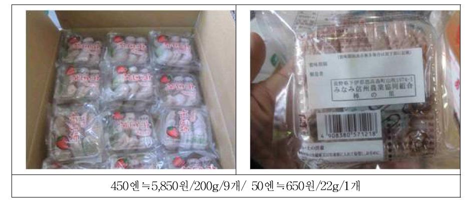 일본 도매시장 건조 이찌다곶감 가격