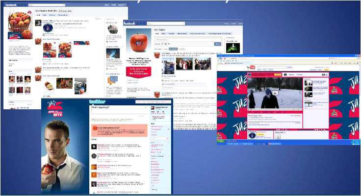 Facebook, Youtube, Twitter 홍보