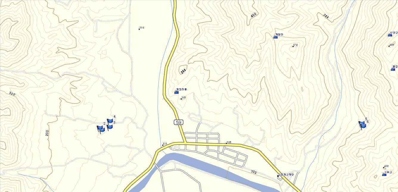 The location map of 6 sites.