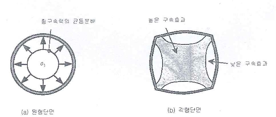 횡구속력의 분배