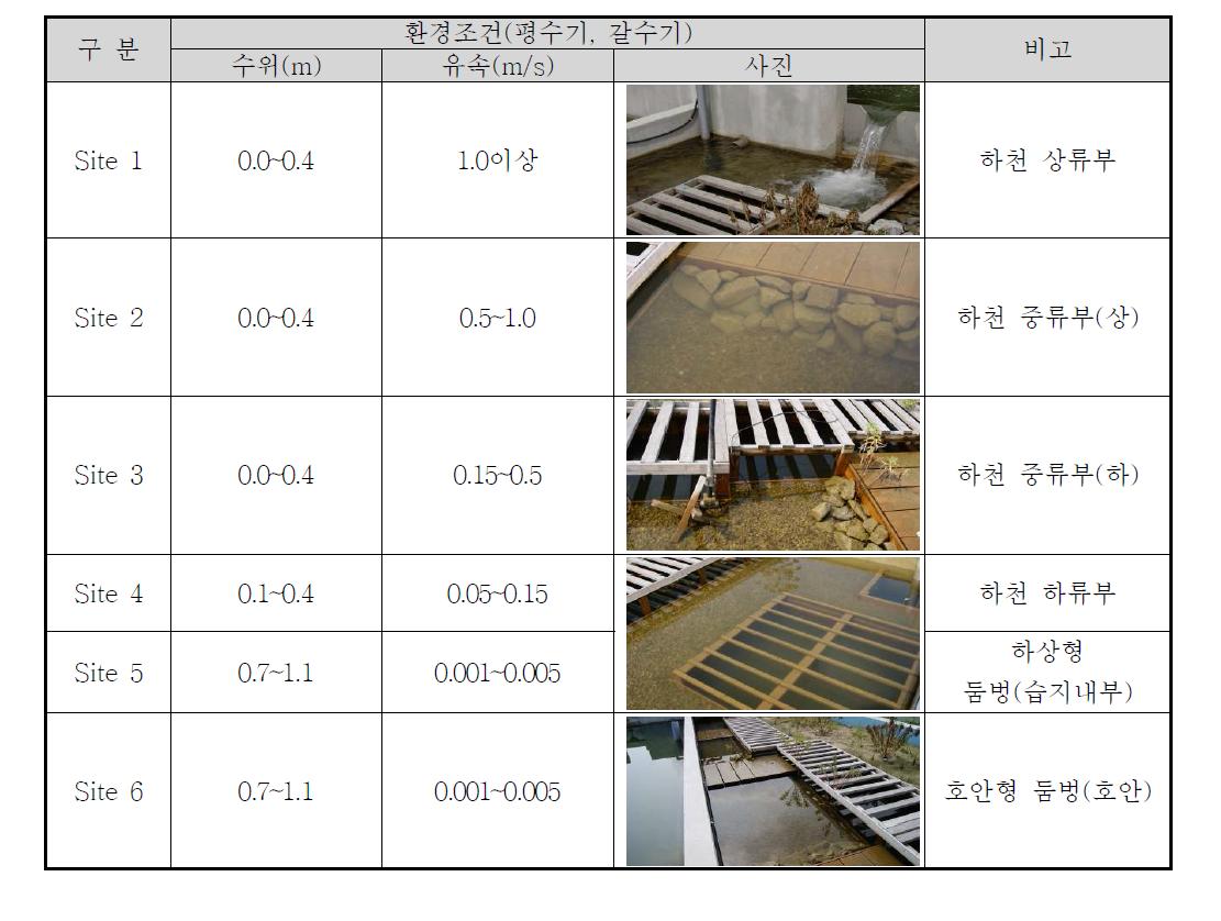 실험장 내 환경조건