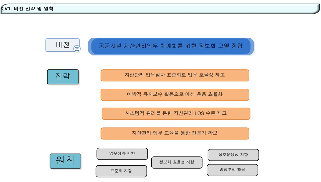 CV1. 비전, 전략 및 원칙