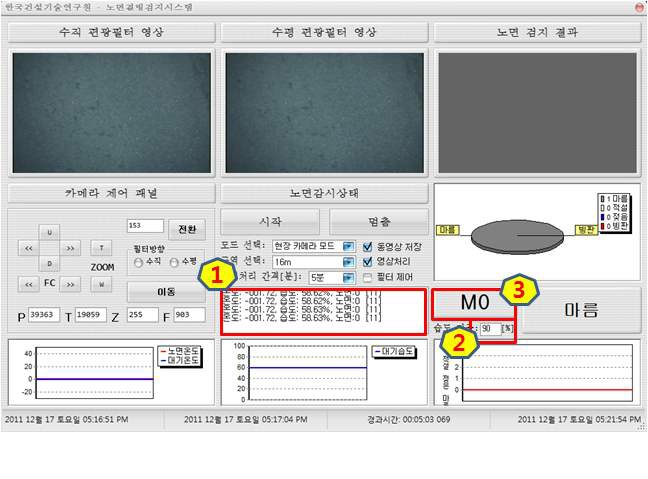 보조센서를 활용한 검지 SW 수정 화면