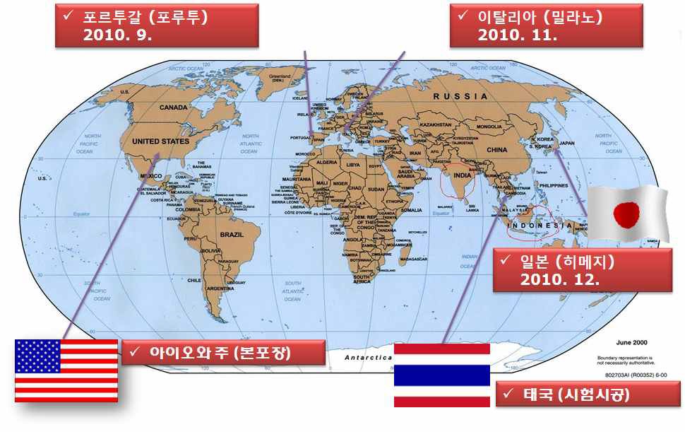 시험포장 구간 도면