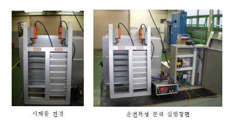 그림 3.3.2 급기댐퍼 시제품