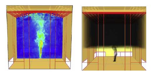 그림 1.2.4 건축물 연기확산 시뮬레이션 해석
