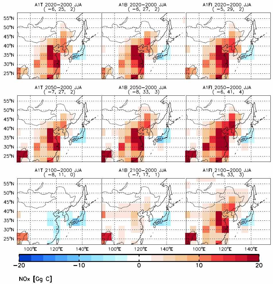 Figure 1.1.11. Same as Figure 1.1.1, but for anthropogenic NOx emissionsin Gg N mon-1.