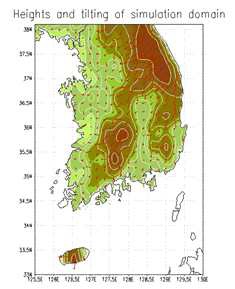 Figure 5.2. Altitude and slope ofregion in LSPM