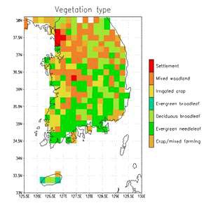 Figure 5.4. Vegetation type in LSPM