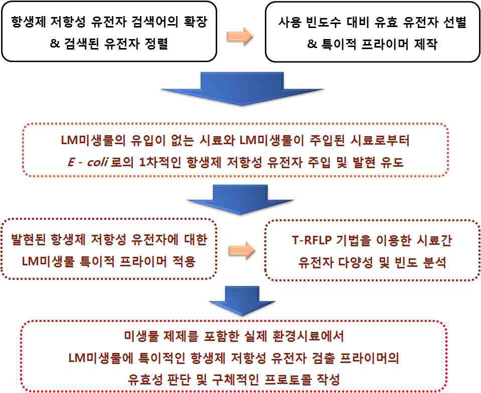 항생제 마커 유전자 검출을 통한 LM 미생물 제조용 벡터 검출 프로토콜 수립 과정