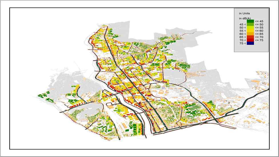 Facade noise map of C-gu