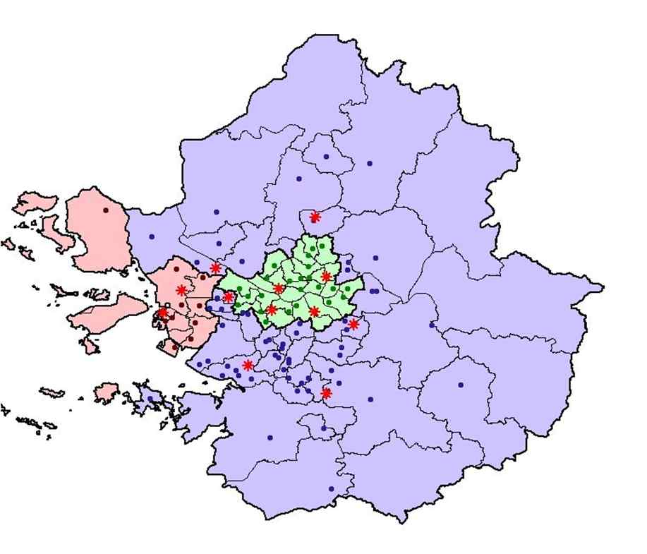 Fig. 3-69 수도권 지역 도시대기측정소