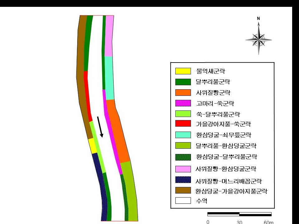 구만천 GM01의 현존식생도