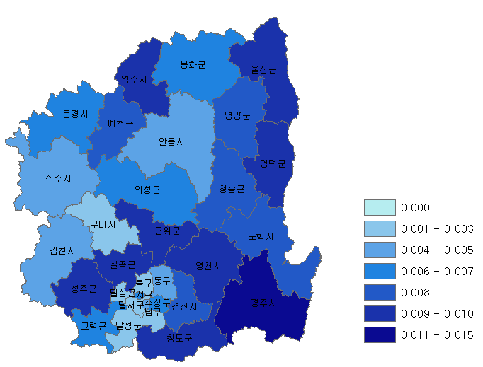 그림 4-5. 어패류를 통한 수은 섭취량