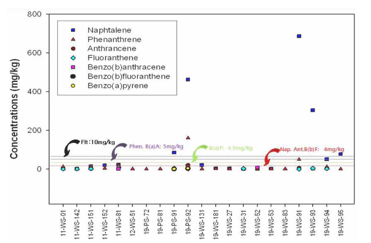 그림 III-4-5. PAHs 분석결과