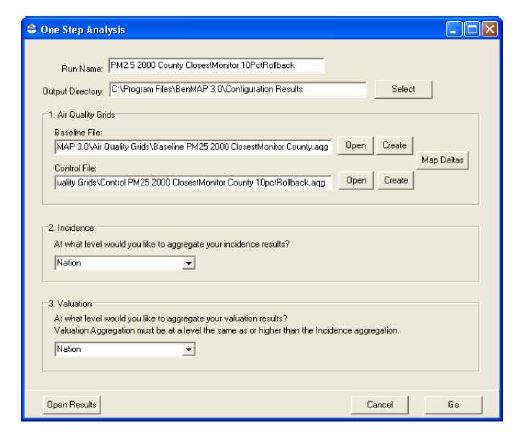 On-Step Analysis 실행화면