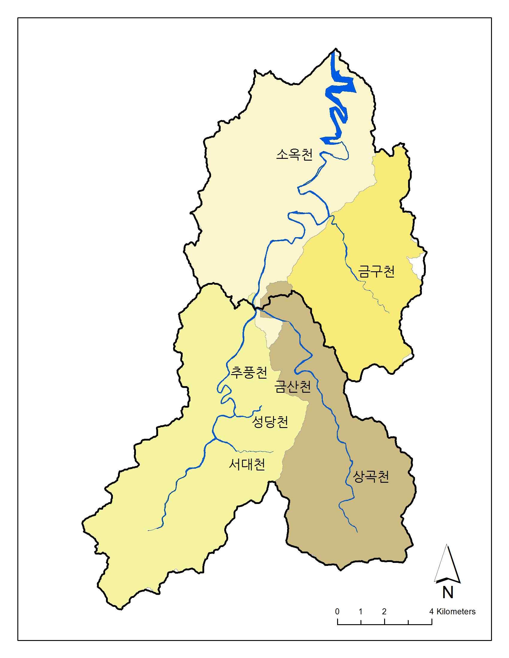 Detail of So-okcheon watershed