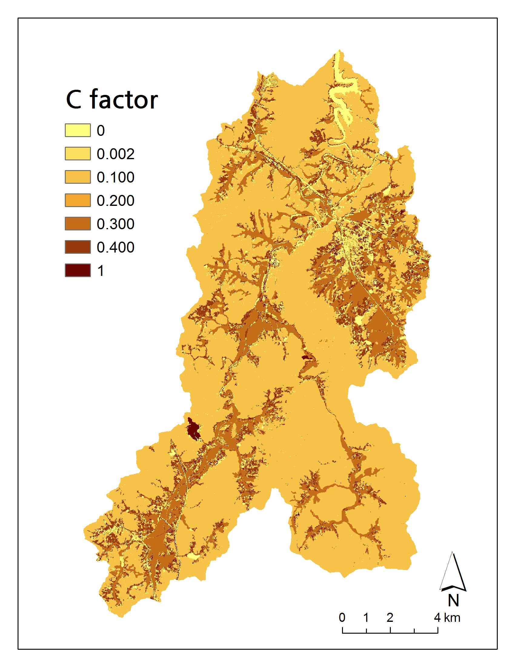 Land cover factor(C) (ASTER 영상분류)