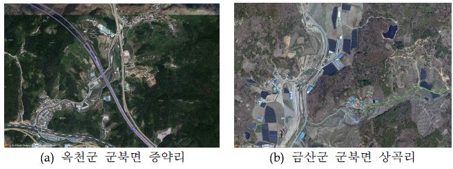 Aerial scenes of the arable land invading a forest land(DAUM)