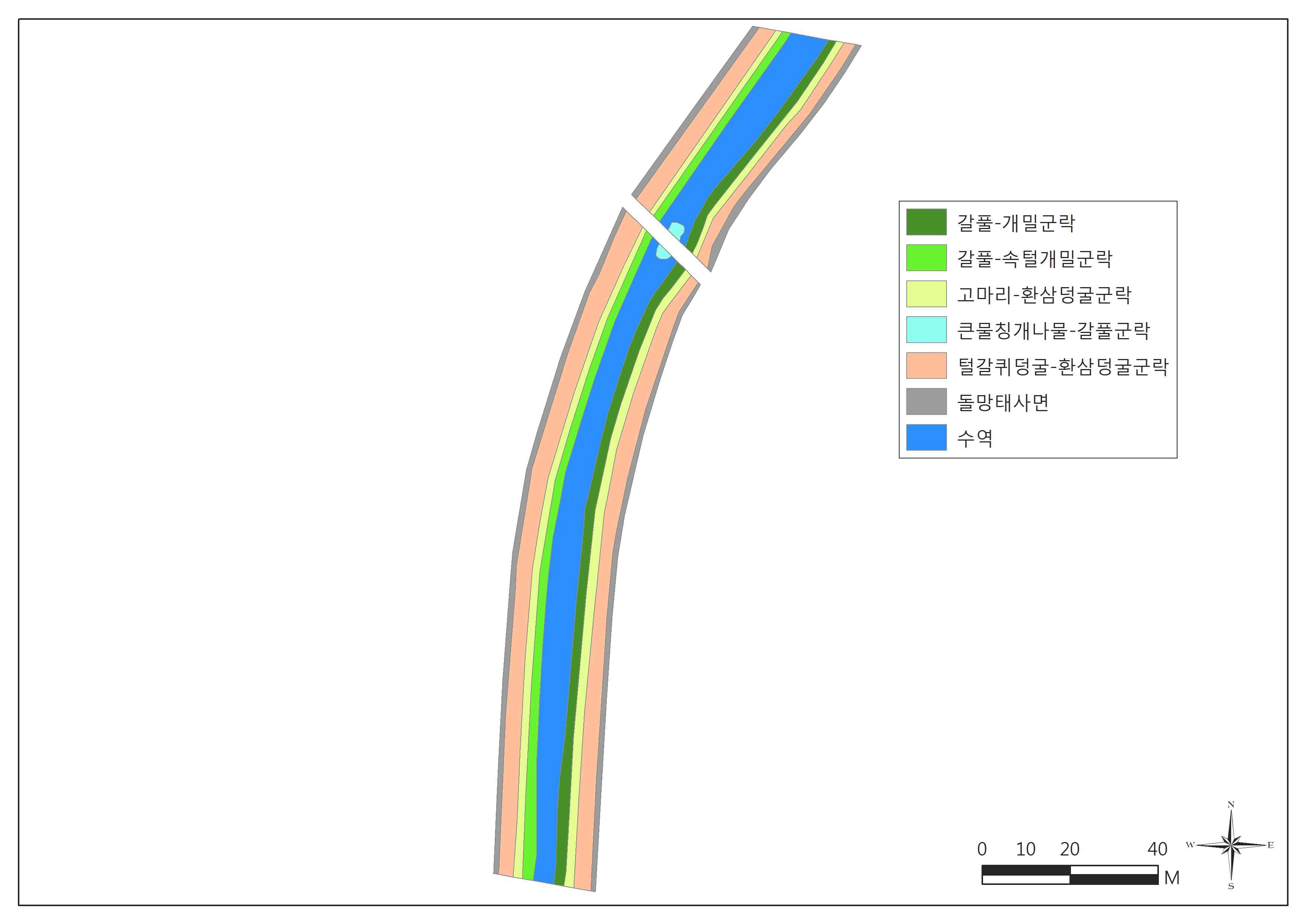 금리천 GL01의 현존식생도