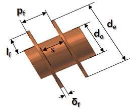 fin-tube Schematic diagram