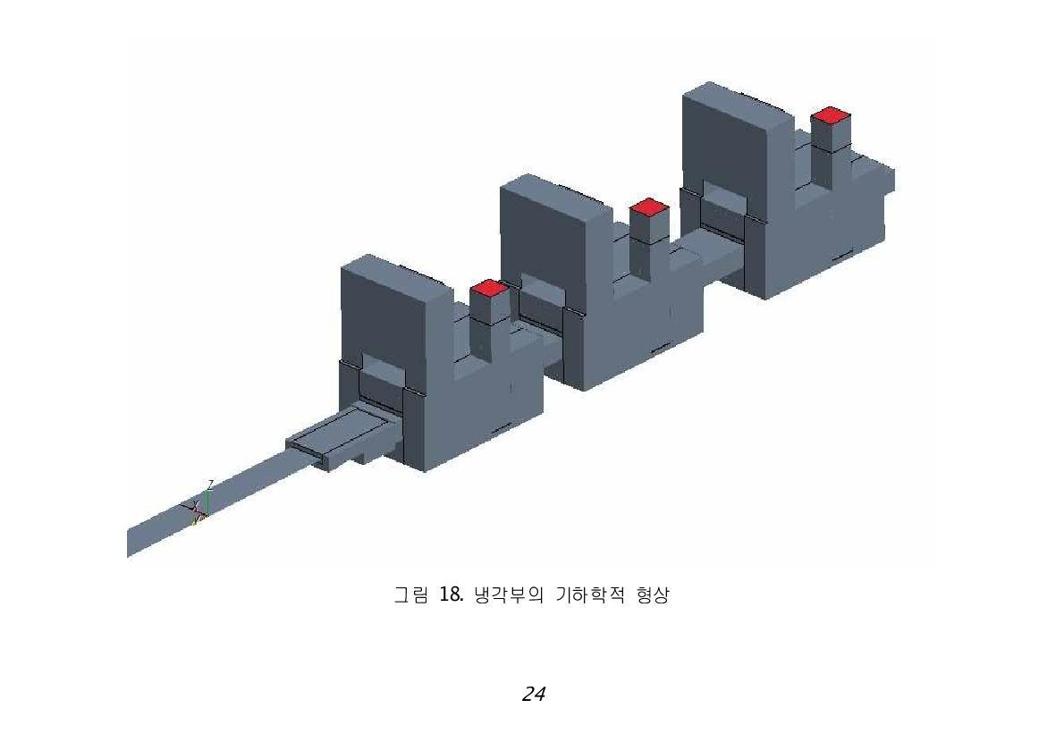 냉각부의 기하학적 형상