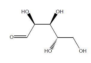 L-ribose의 화학구조