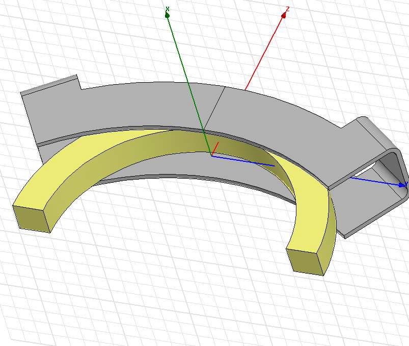 유한요소 해석을 위한 Ring Flange 유도코일의 3D모델