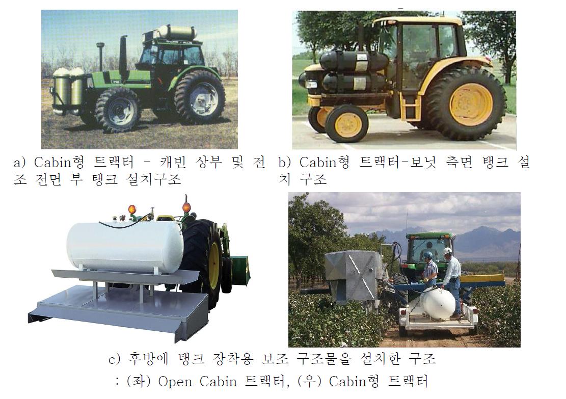 선진사의 농용 트랙터에 가스엔진 탑재 사례