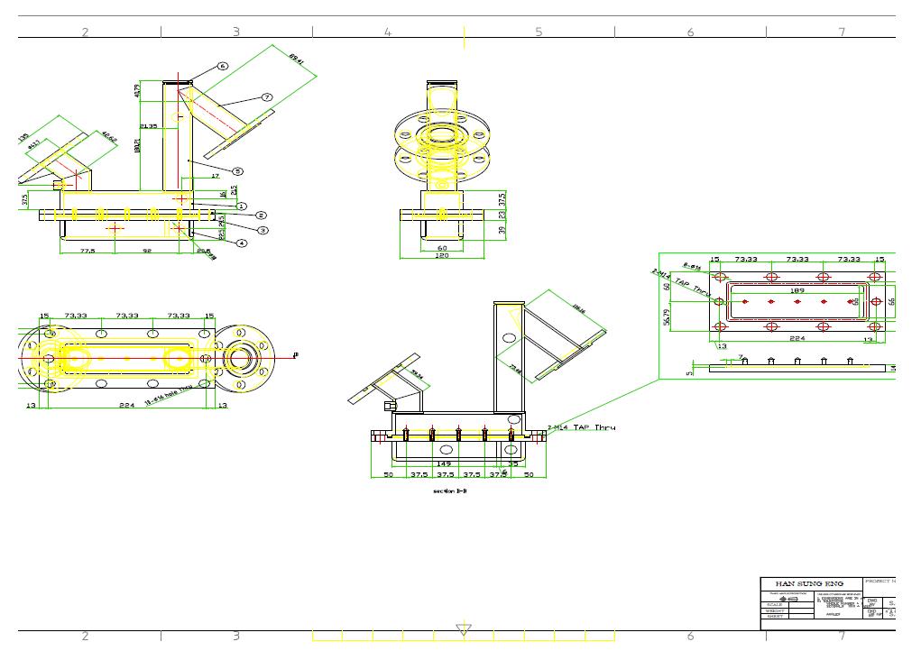 CAD drawing of loop seal.