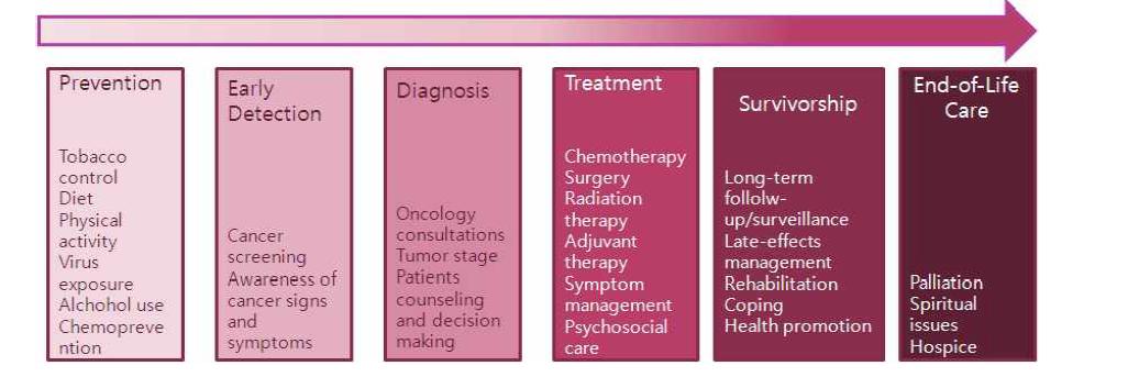 Cancer care continuum