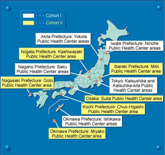 그림 4. 11 Japan Public Health Centers nationwide