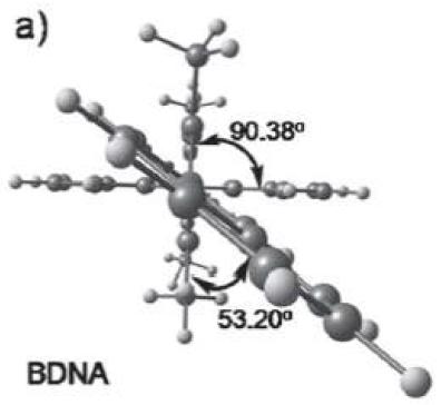 3D structurere of 9,10-bis(2,5-dimethyl-4-(naphthalen-2-yl)phenyl)anthracene (BDNA)