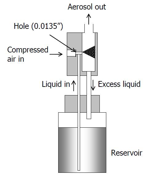 Home-made collisional atomizer.