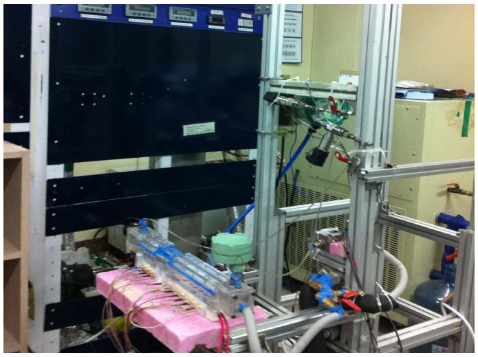 강제대류 비등열전달 실험을 위한 시스템 구성 사진