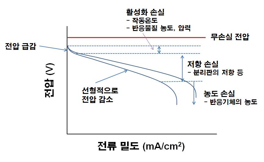 단일전지 성능 저하 요소