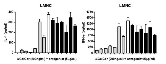 마우스 간조직의 NKT 세포를 이용한 세포활성화에 따른 싸이토카인 분비 확인
